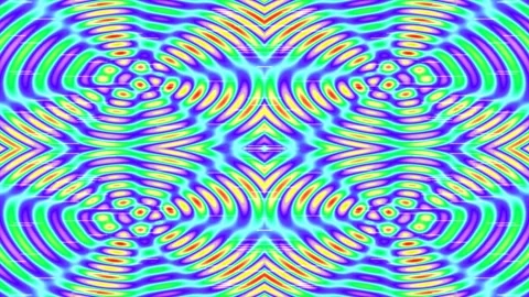 Vibrant psychedelic abstract flowing liquid pattern background loop Stock Footage 339502483