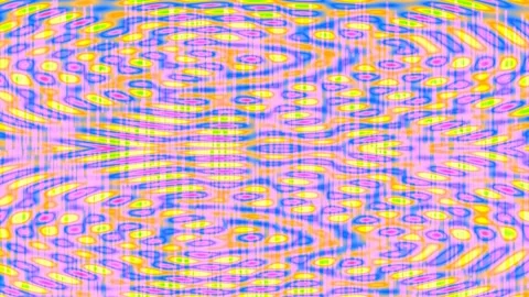 Vibrant psychedelic abstract fluid pattern motion graphic background loop Stock Footage 337573933