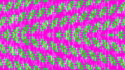 Vibrant psychedelic abstract geometric background pattern with glitch vapor.. Stock Footage 336766093