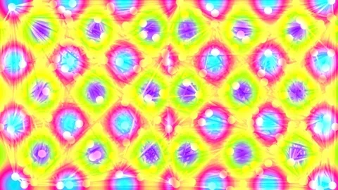 Vibrant Psychedelic Abstract Geometric Pattern Background for Modern Digita.. Stock Footage 337658023