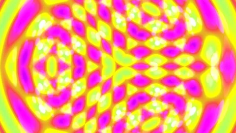 Vibrant Psychedelic Abstract Geometric Pattern Background for Creative Design Stock Footage 337708075