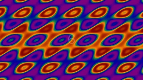 Vibrant Psychedelic Abstract Geometric Pattern Background Seamless Loop Stock Footage 342116525