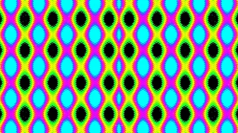 Vibrant psychedelic abstract geometric seamless pattern background 스톡 동영상 333437813