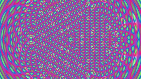 Vibrant Psychedelic Abstract Pattern Background with Geometric Kaleidoscope.. Stock Footage 337657773