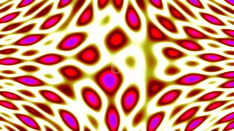 Vibrant psychedelic abstract pattern background with flowing organic geometry Stock Footage 342208012