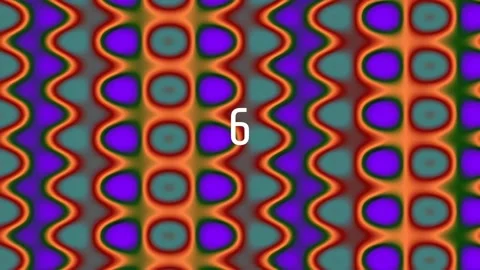 Vibrant psychedelic abstract pattern of flowing neon colors background Stock Footage 342116912