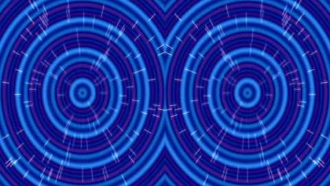 Vibrant psychedelic abstract retro background pattern of concentric circles.. Stock Footage 336767349