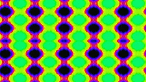 Vibrant psychedelic abstract seamless looping background pattern loop for vid Stock Footage 337497657