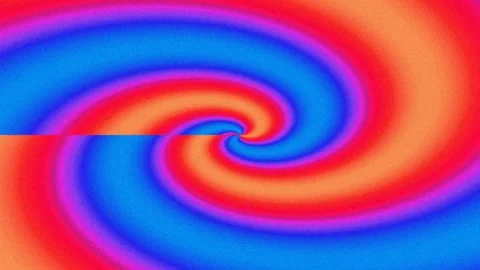 Vibrant Psychedelic Abstract Spiral Background Loop, Fluid Motion Gradient Ar Stock Footage 336774080