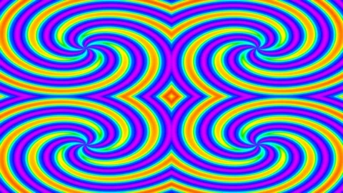 Vibrant psychedelic abstract swirl background pattern with dynamic colorful.. Stock Footage 339498926