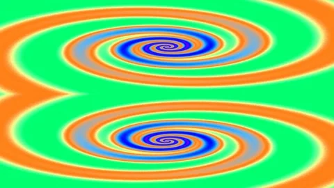 Vibrant psychedelic abstract swirl pattern background for motion graphics Stock Footage 339793812