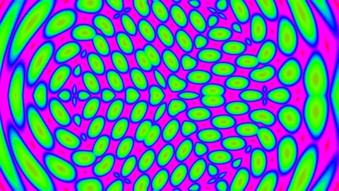 Vibrant psychedelic abstract wave pattern loop for backgrounds and visuals Stock Footage 339782798
