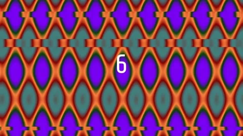 Vibrant psychedelic background pattern, abstract geometric ripple design Stock Footage 342115926