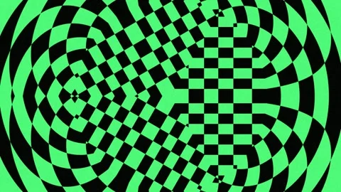 Vibrant psychedelic black pink geometric spiral vortex pattern background loo Stock Footage 339331194