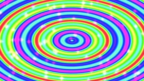 Vibrant psychedelic circle wave background with colorful neon ripple and gl.. Stock Footage 336767443