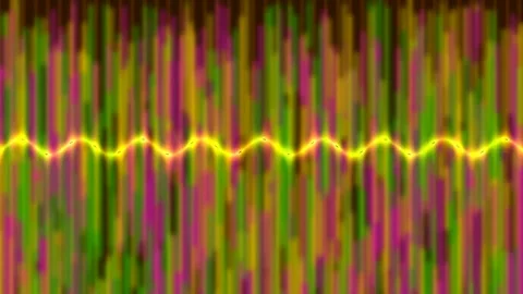 Vibrant psychedelic color wave background texture loop for futuristic abstr.. Stock Footage 337704053