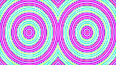 Vibrant psychedelic concentric circles abstract background pattern energy v.. Stock Footage 339789175