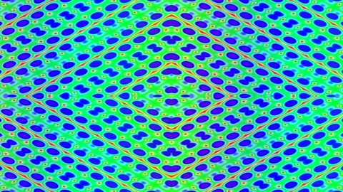 Vibrant Psychedelic Diamond Pattern Background, Abstract Geometric Neon Glow Stock Footage 332500282