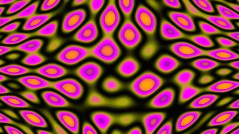 Vibrant psychedelic fluid background with neon geometric wave pattern animati Stock Footage 342114959