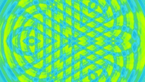 Vibrant psychedelic fractal pattern background with vivid color energy loop Stock Footage 337573549