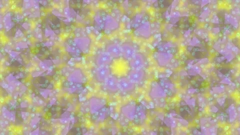 Vibrant Psychedelic Geometric Abstract Pattern Background with Fractal Polygo Stock Footage 339494960