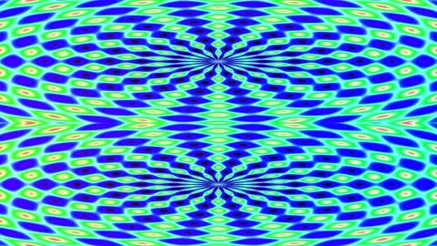Vibrant psychedelic geometric background with flowing neon lines pattern Stock Footage 339789309