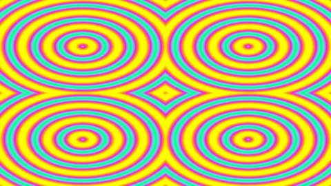 Vibrant psychedelic geometric pattern with repeating circles and modern opt.. Stock Footage 337707739