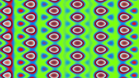 Vibrant psychedelic geometric wave pattern background, repeating abstract d.. Stock Footage 337163401
