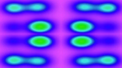 Vibrant psychedelic gradient wave pattern abstract background loop Stock Footage 336226420