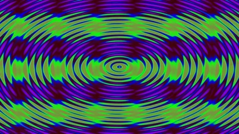 Vibrant psychedelic green and blue abstract background wave motion loop Stock Footage 341058003