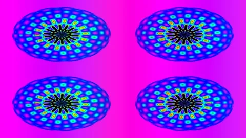 Vibrant Psychedelic Hypnotic Op Art Patterns Background for Design Stock Footage 336167912