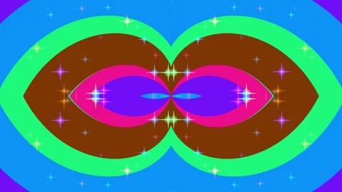 Vibrant Psychedelic Hypnotic Tunnel Motion Graphic Background Stock Footage 328788428
