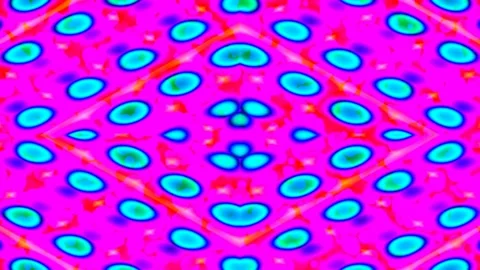 Vibrant Psychedelic Kaleidoscope Pattern Background - Abstract Geometric Swir Stock Footage 332503478