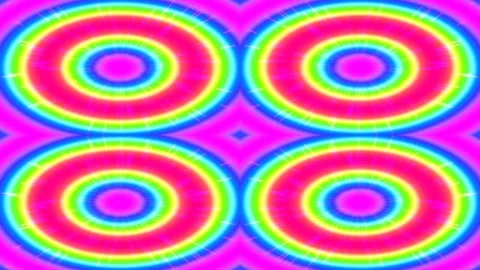 Vibrant psychedelic kaleidoscope pattern background animation loop Stock Footage 337707791