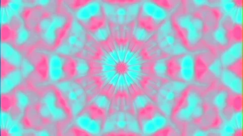 Vibrant psychedelic kaleidoscope pattern background for abstract creative art Stock Footage 339796357