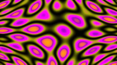 Vibrant psychedelic liquid flow abstract seamless geometric pattern backgroun Stock Footage 342115312