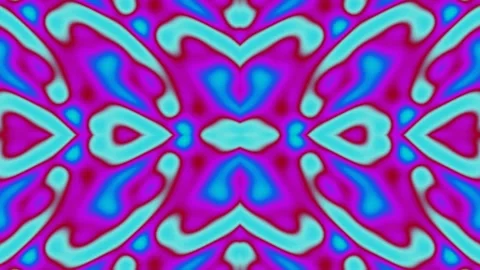 Vibrant Psychedelic Liquid Kaleidoscope Motion Background Stock Footage 337279759