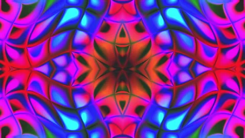 Vibrant Psychedelic Liquid Plasma Wave Motion Background with Holographic S.. Видео 344006508