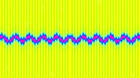 Vibrant psychedelic neon wave abstract background loop Stock Footage 336769320