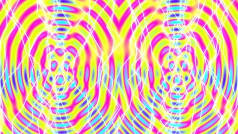 Vibrant psychedelic optical wave pattern abstract background loop for motio.. Stock Footage 337655170