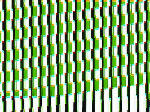 Vibrant psychedelic pattern produced by visual technologies Stock Illustration