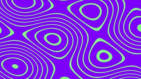 Vibrant Psychedelic Purple Wave Pattern Abstract Background Design Loop Stock Footage 340378230