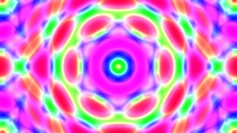 Vibrant Psychedelic Radial Gradient Background Loop for Digital Art Stock Footage 339499687