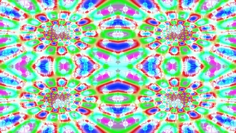 Vibrant psychedelic rainbow abstract seamless color gradient pattern backgrou Stock Footage 337657022