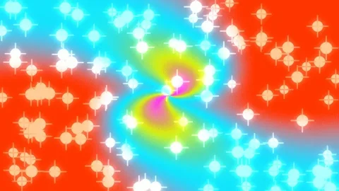 Vibrant Psychedelic Rainbow Swirl Transition Background Loop Stock Footage 336880874