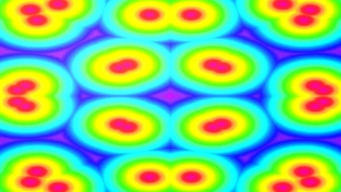 Vibrant psychedelic repeating pattern background for abstract modern design Stock Footage 339785217