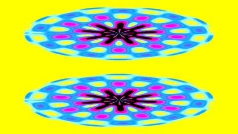 Vibrant Psychedelic Retro Op Art Background Abstract Design Stock Footage 336167904