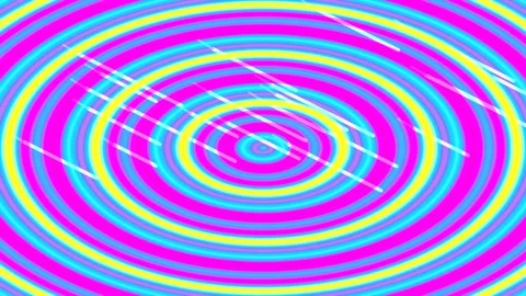 Vibrant psychedelic ripple abstract background loop for music video visualize Stock Footage 336264085