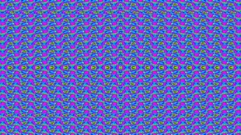 Vibrant Psychedelic Seamless Abstract Background Pattern Loop Stock Footage 336770801