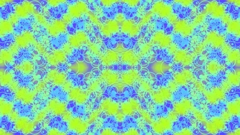 Vibrant Psychedelic Seamless Geometric Pattern Backdrop Loop Animation Stock Footage 339782157